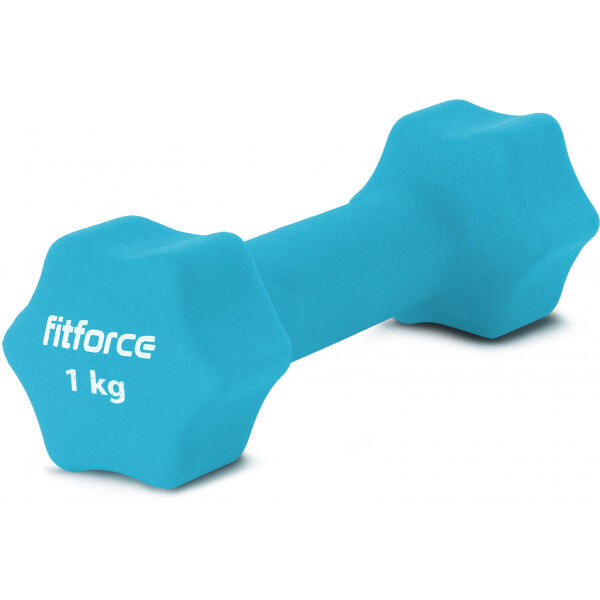 Fitforce FDBN 1 KG Jednoruční činka, tyrkysová, velikost