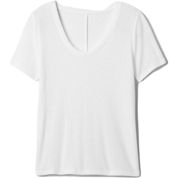 GAP V-SS LINEN SCOOP Dámské tričko, bílá, velikost