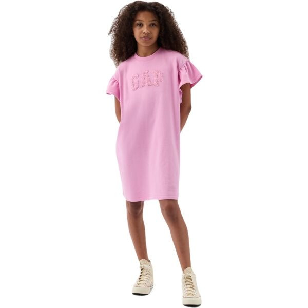 GAP ACTIVE Dívčí šaty, růžová, velikost