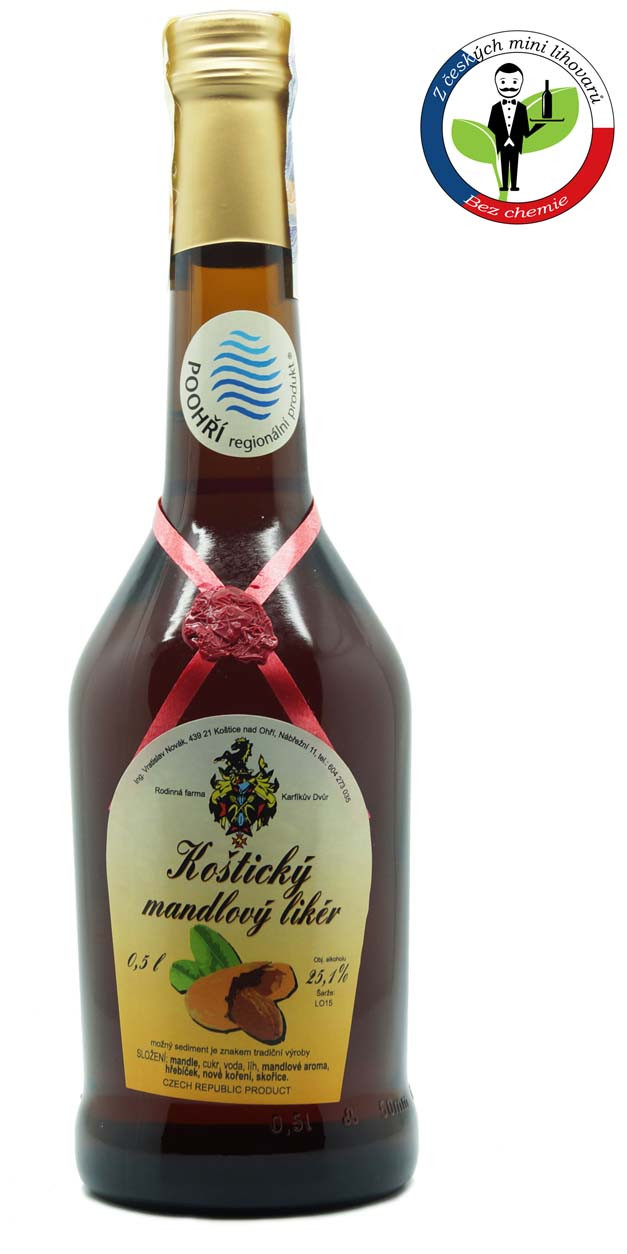 Karfíkův dvůr Karfíkův mandlový likér 25,1% 0,5l