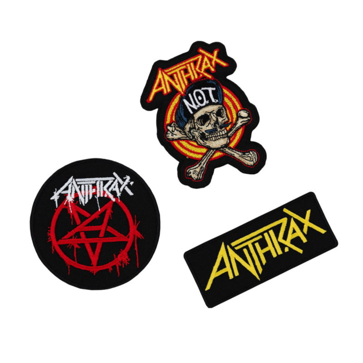 nažehlovačka (nášivka set 3 ks) ANTHRAX
