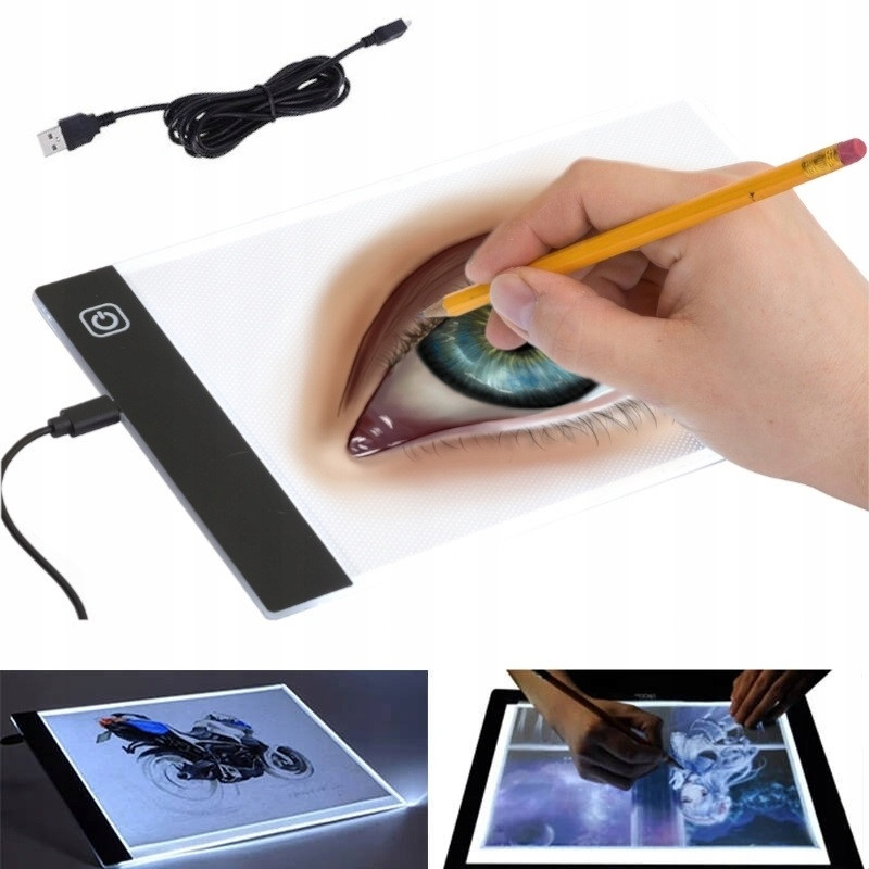 Svítící LED deska pro snadnější obkreslování přenosná