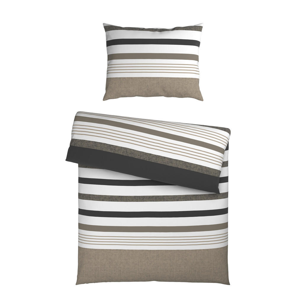 Novel POVLEČENÍ, renforcé, šedohnědá, 140/200 cm