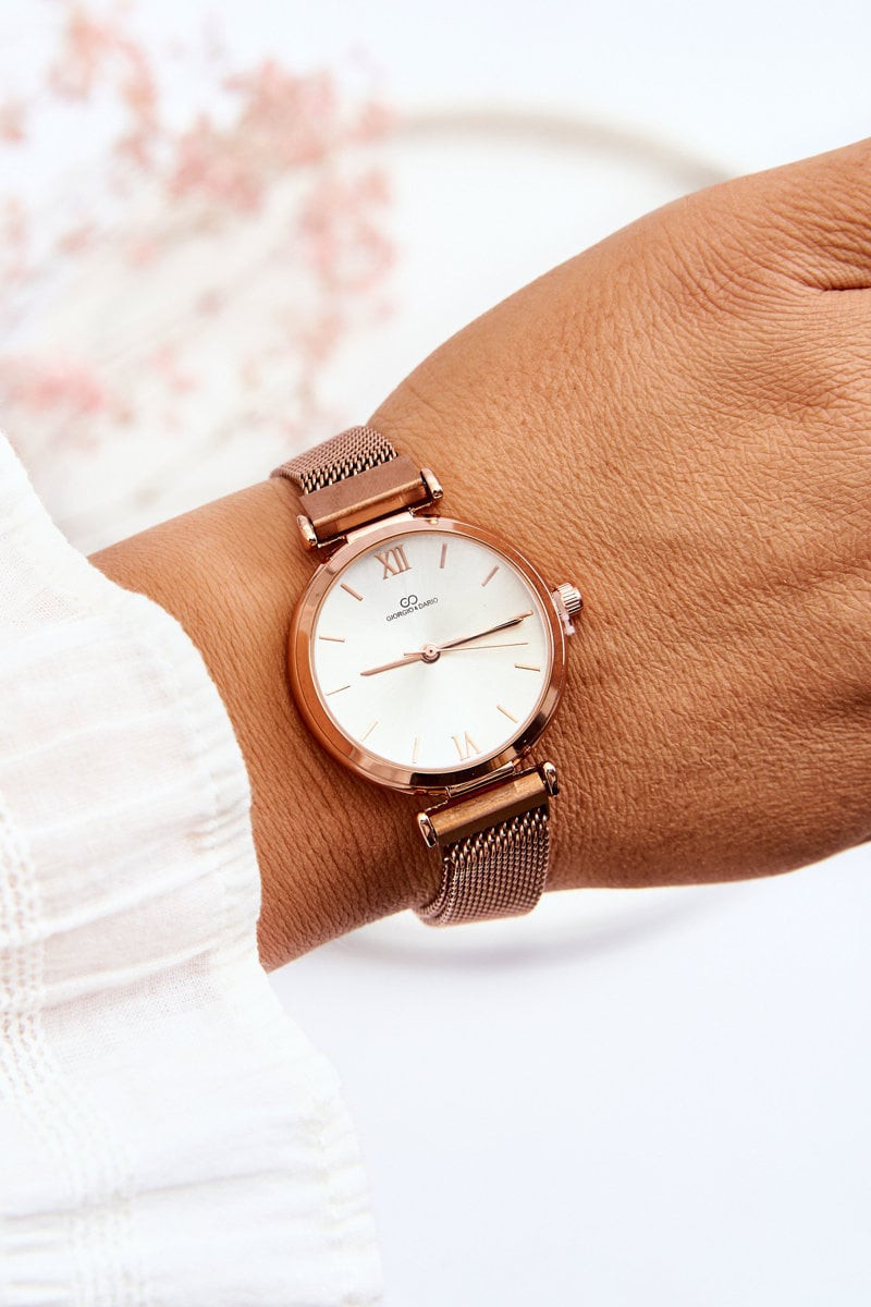 marka niezdefiniowana Klasické dámské hodinky Giorgio&Dario růžového zlata Daniela