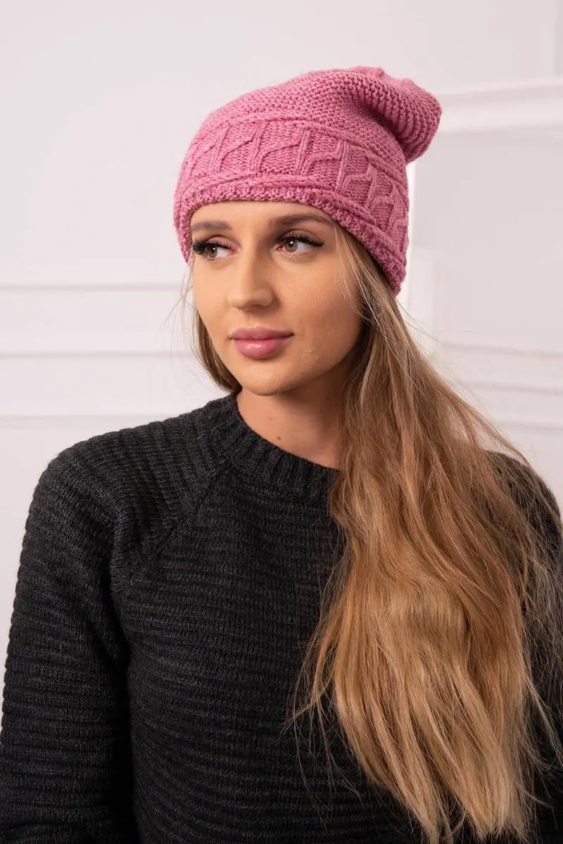 Kesi Dámská čepice Aniela K338 tmavě růžová