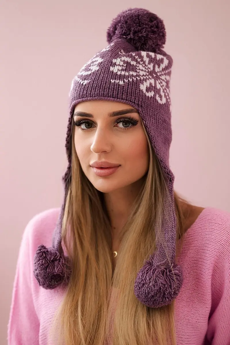 Kesi Dámská klapka na uši Balbina K381 fialová