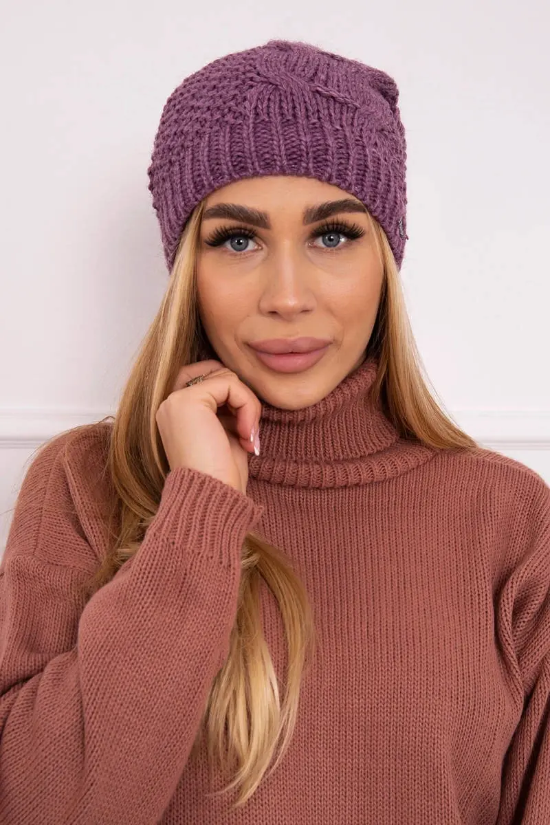 Kesi Fleecová čepice Carolina K243 tmavě růžová