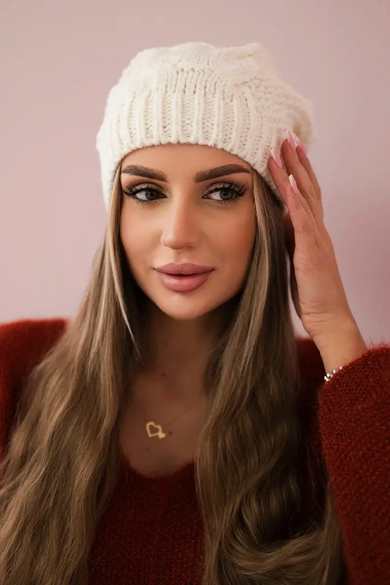 Kesi Fleecová čepice Sandra K210 ecru