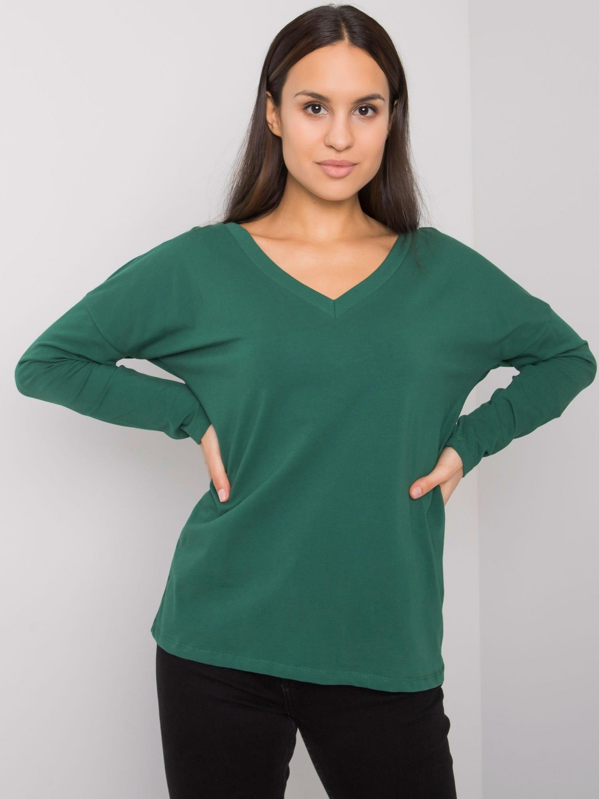 Blouse-RV-BZ-7315.39X-dark green