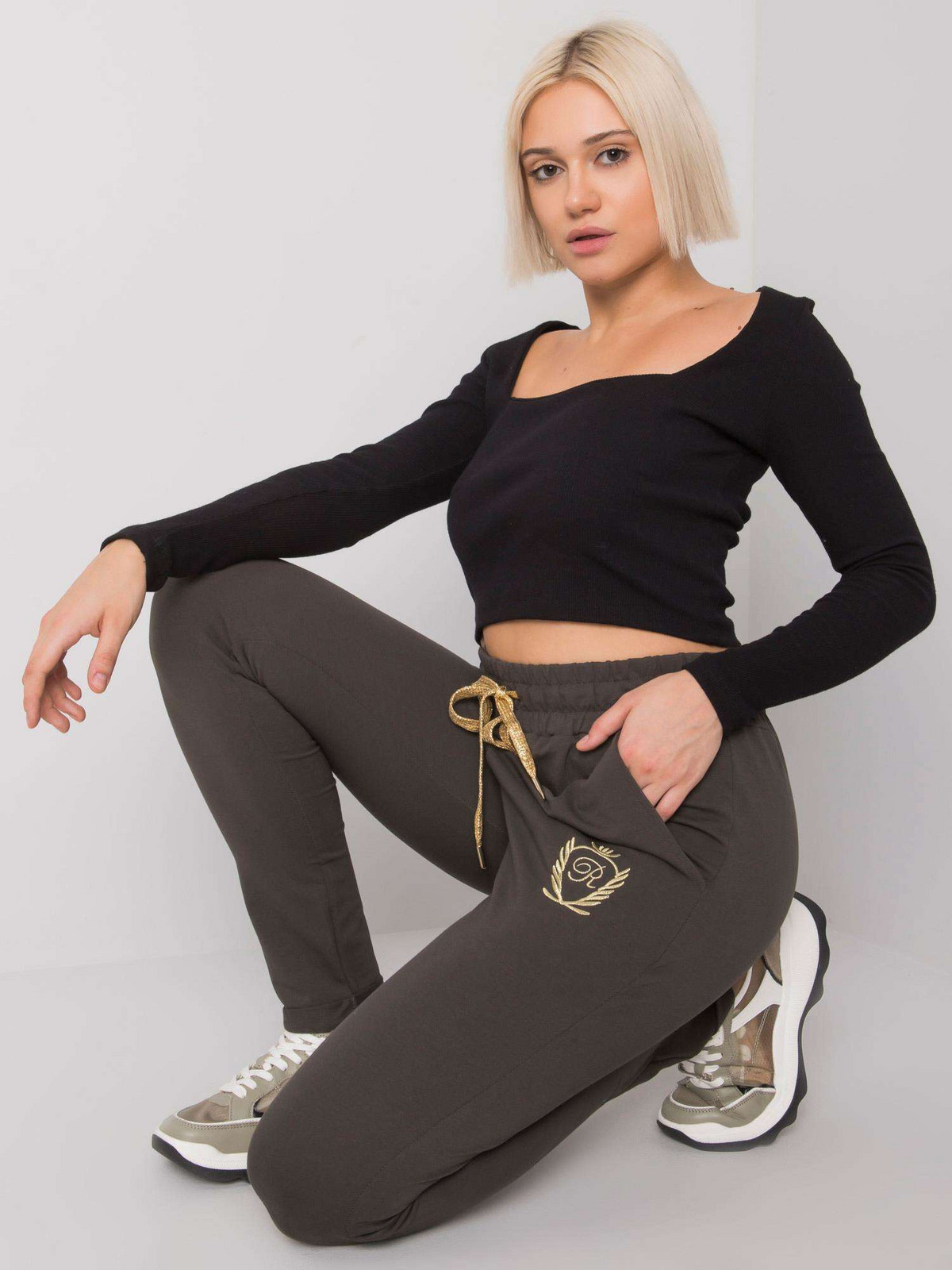 Sweatpants-RV-DR-6685.70P-dark khaki