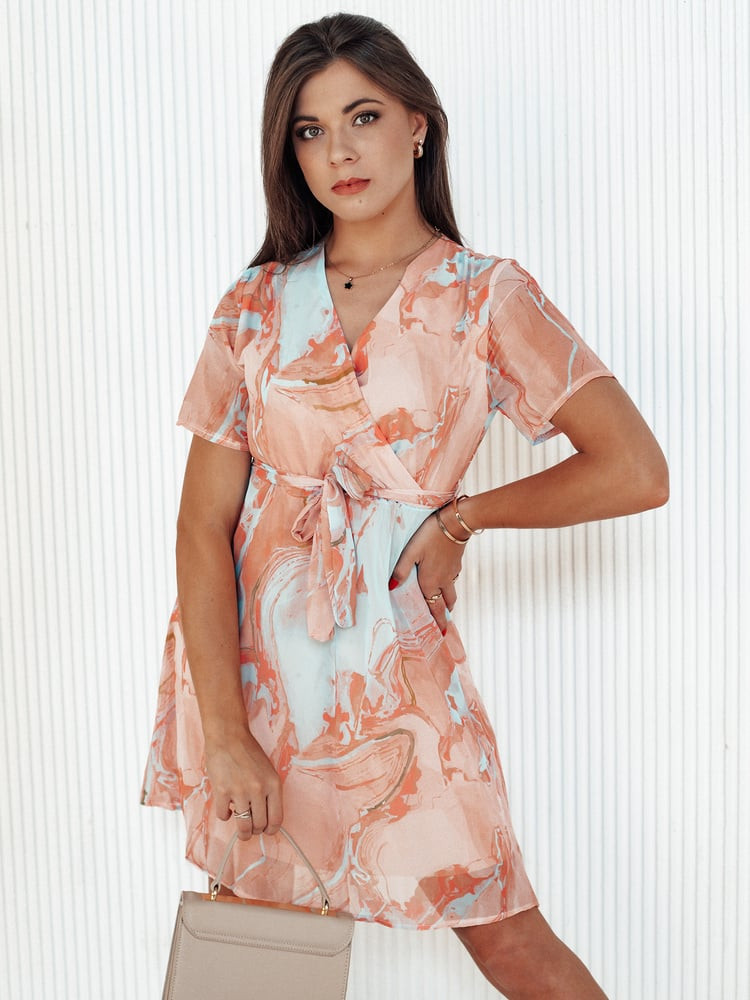 Sukienka CHICLOVE pomarańczowa Dstreet