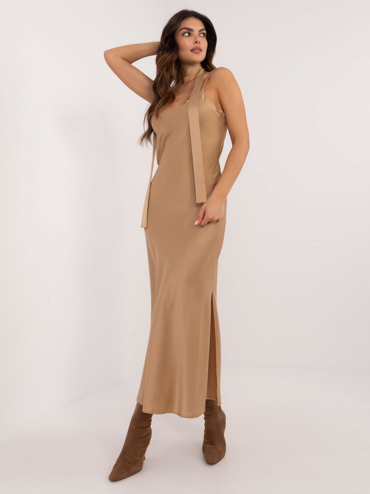 Dress-LK-SK-509715.51-camel