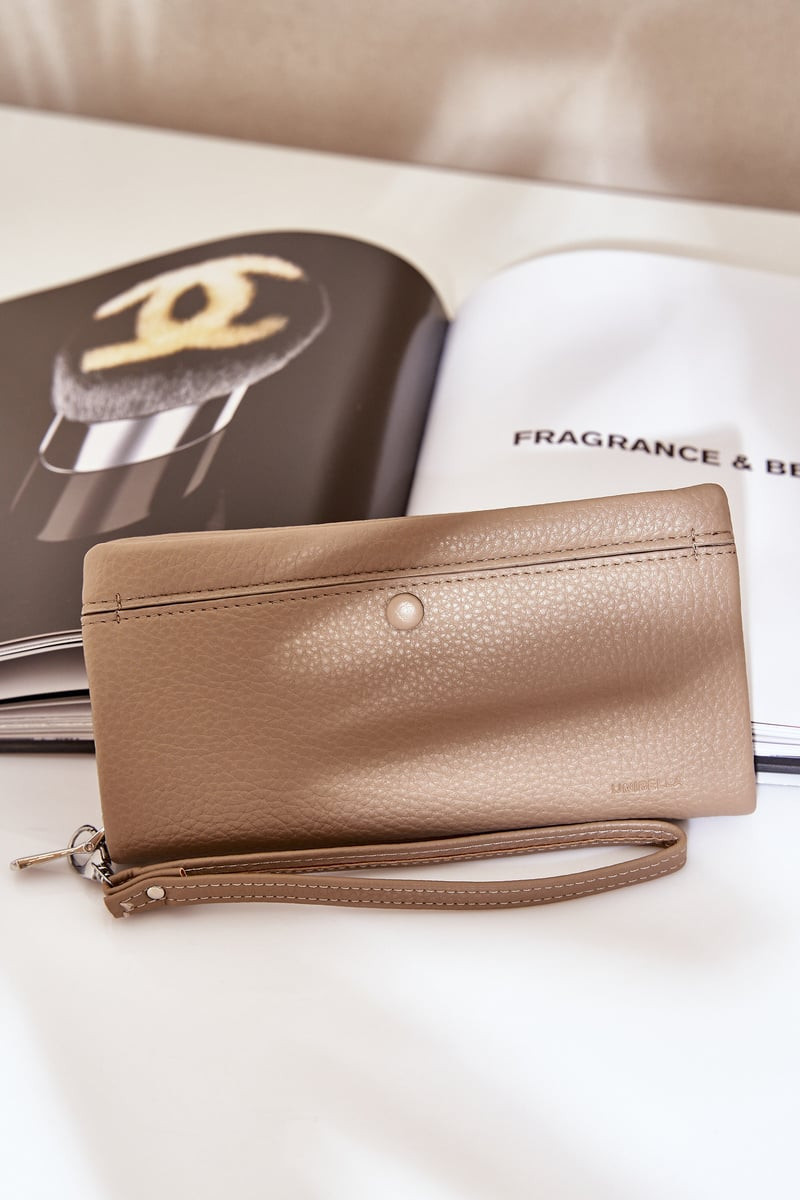 marka niezdefiniowana Velká Dámská Peněženka S Vzorem Eko Kůže Tmavě Béžová Martiel