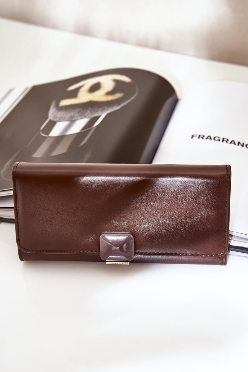 marka niezdefiniowana Eko Kožená Hladká Dámská Peněženka Čokoládová Erolia