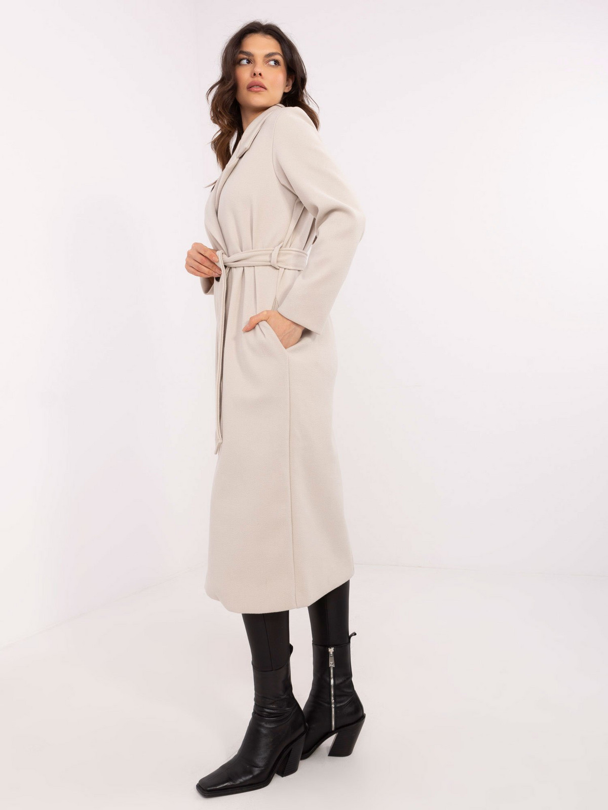 Coat TW-PL-BI-5312-1.31-light beige