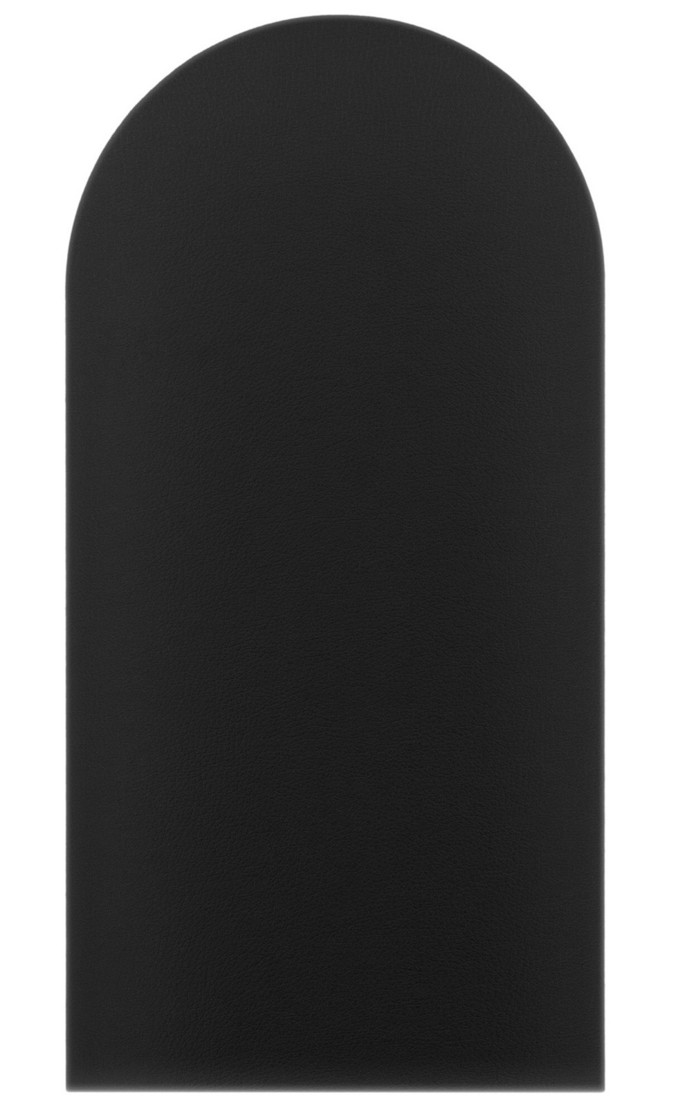 Čalouněný nástěnný panel s EKO KŮŽÍ různé rozměry x šířka 30 cm černá oblouk MyBestHome Rozměr: 30x60 cm
