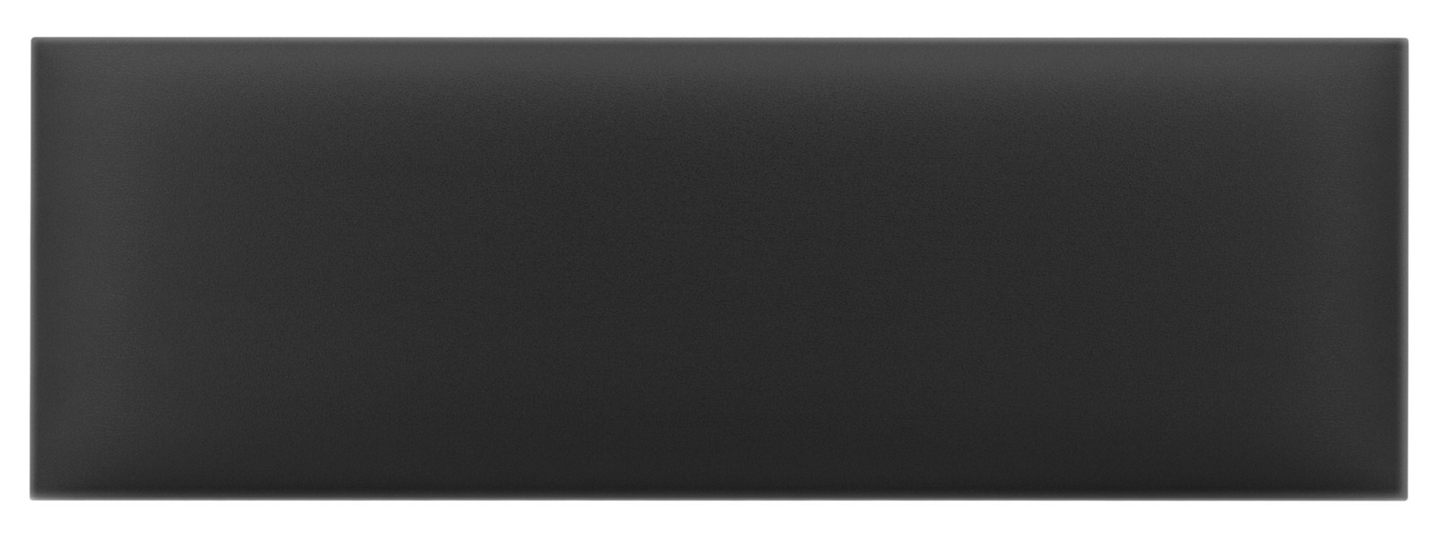 Čalouněný nástěnný panel s EKO KŮŽÍ různé rozměry x šířka 20 cm grafitová obdélník MyBestHome Rozměr: 100x20 cm