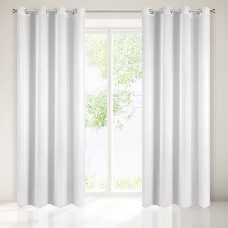 Dekorační záclona s kroužky EKO bílá 140x250 cm (cena za 1 kus) MyBestHome