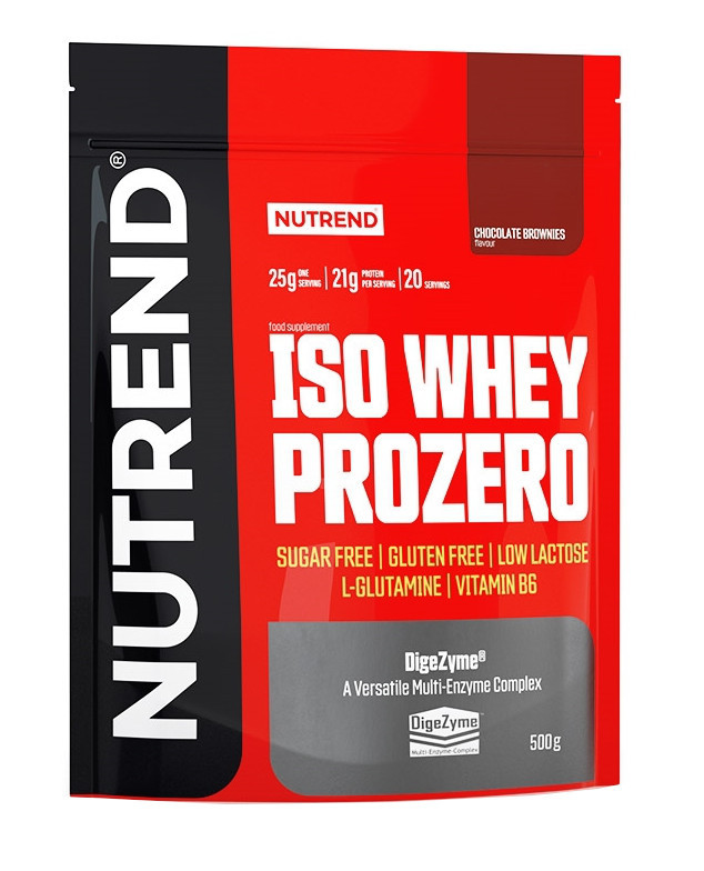 NUTREND ISO Whey Prozero čokoládové brownies 500 g