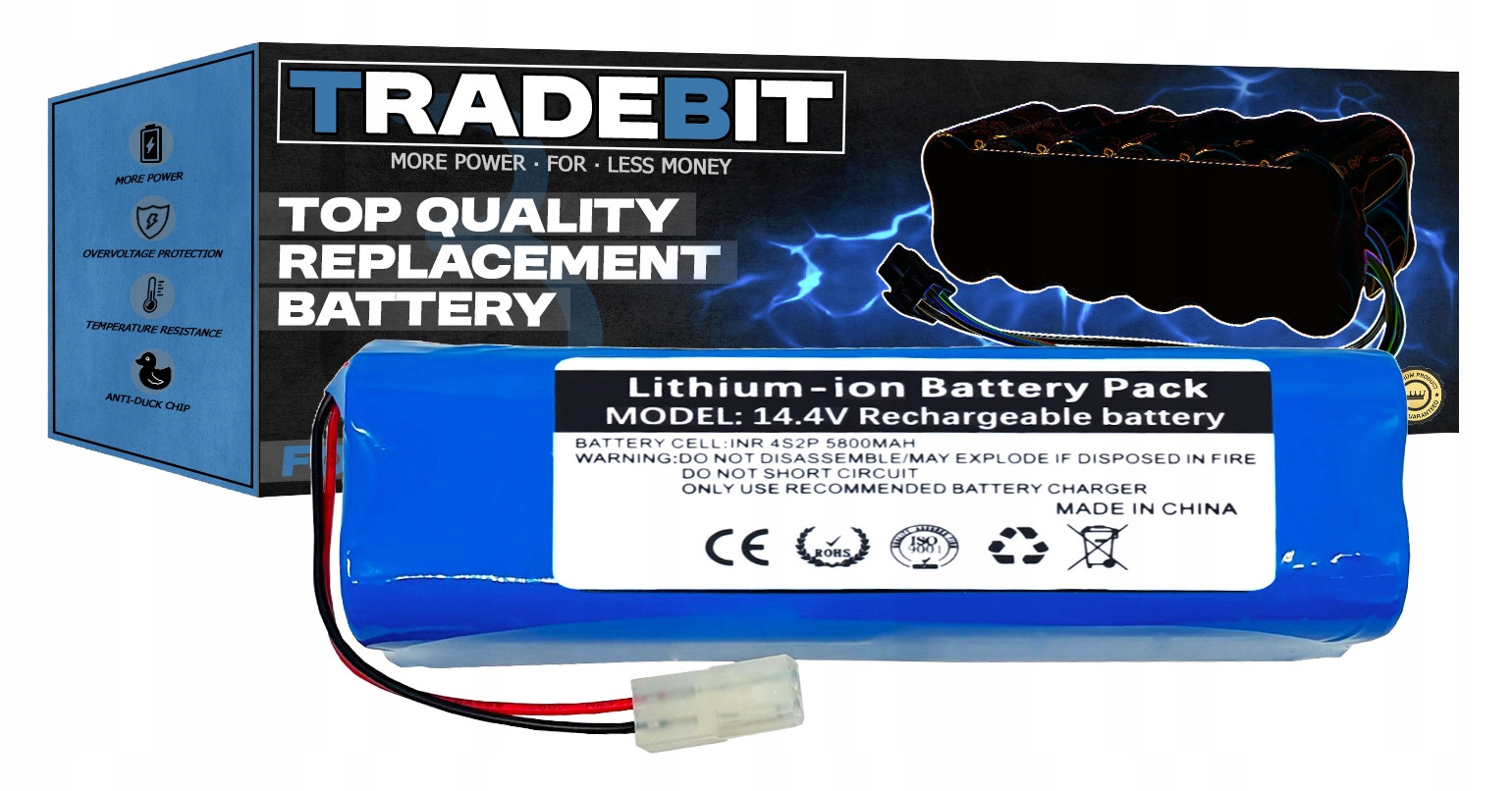 Baterie Akumulátor do vysavače Tefal Serie 95 RG7987 RG7975WH 5,2Ah 14,4V