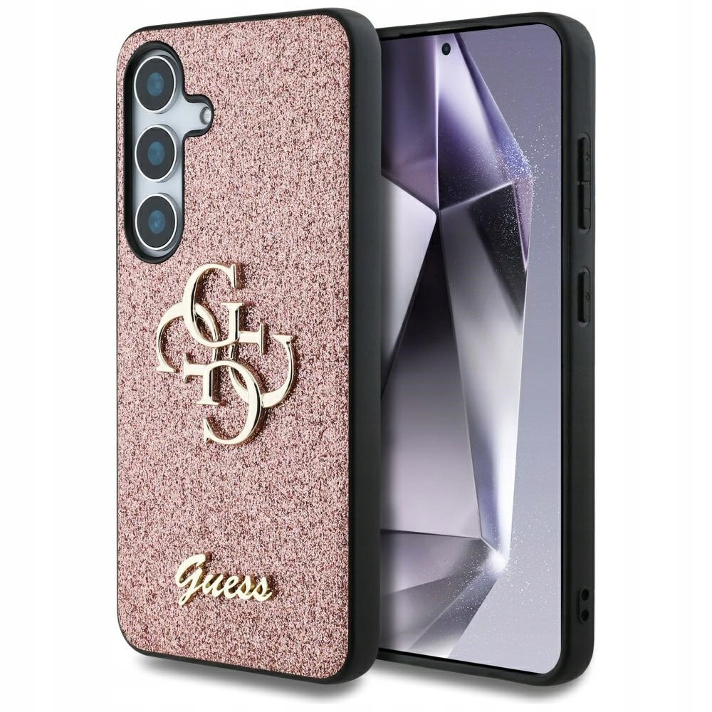 Pouzdro elegantní lehké Guess s lesklým pro Galaxy S25, obal, pouzdro