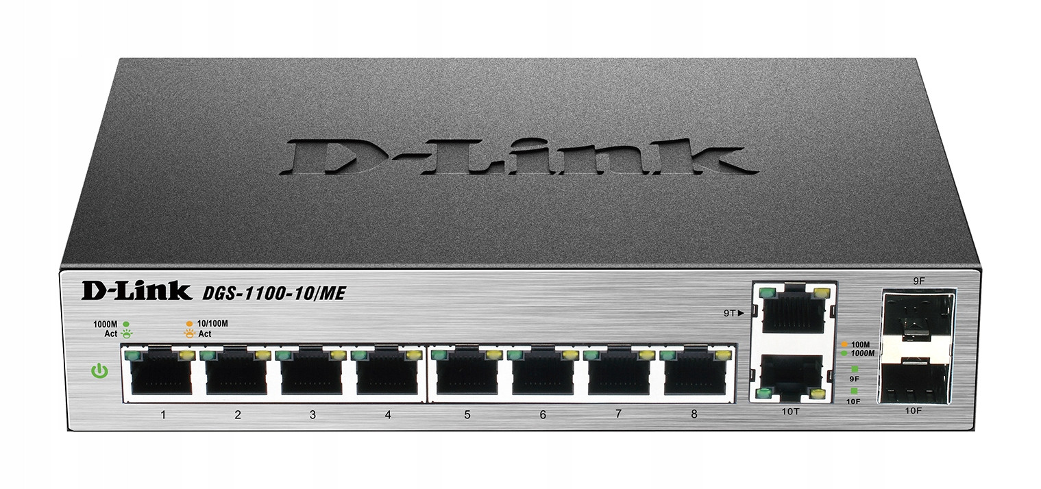 D-Link Metro Ethernet Switch DGS-1100-10/ME Spravovaná L2 Desktop Gi