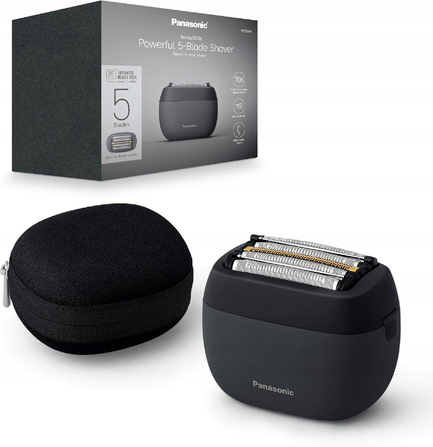 Elektrický holicí strojek akumulátorový Panasonic ES-PV3B-K803, černý Panasoni