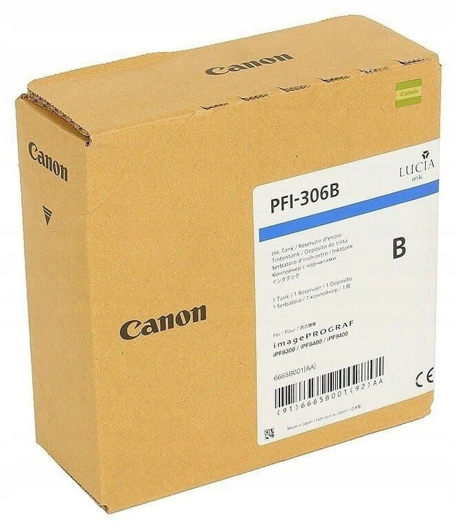 Inkoust Canon PFI-306B Blue 6665B001AA 330ml iPF8300 iPF8400 iPF9400