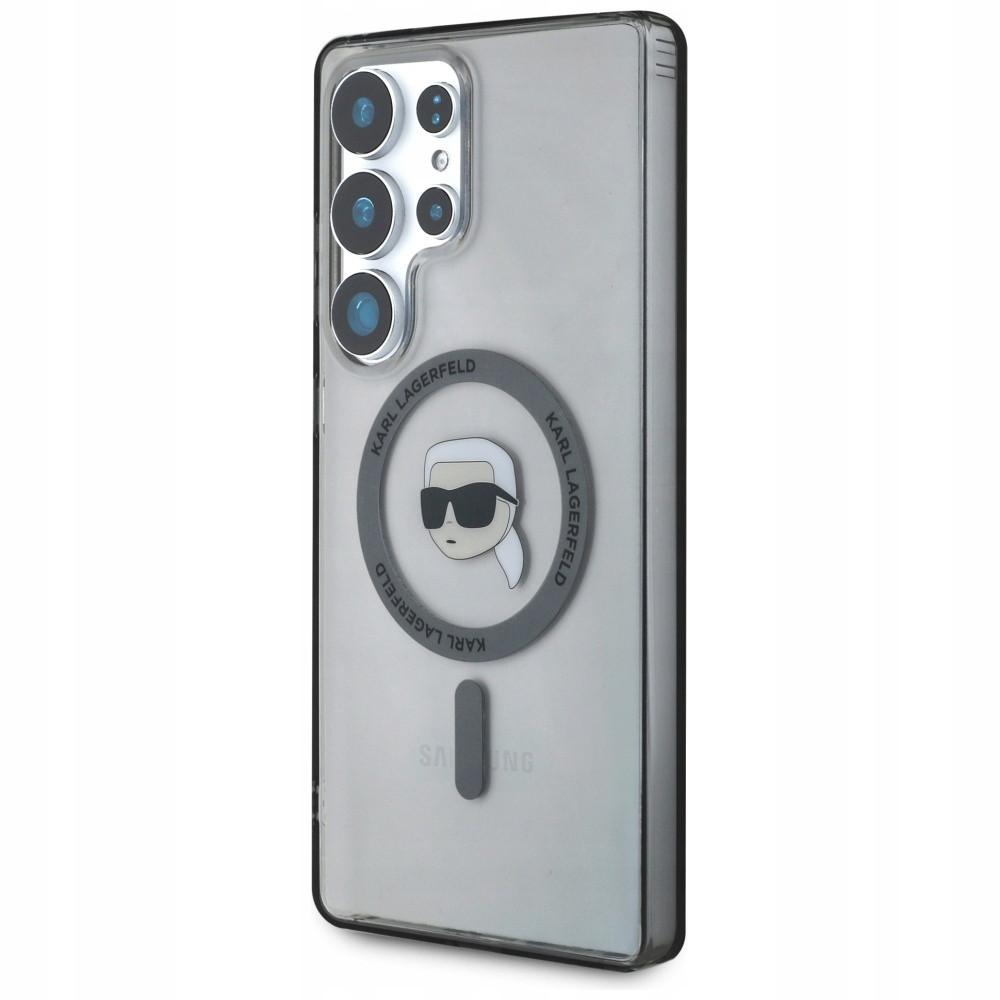 Pouzdro Karl Lagerfeld Button Karl Head MagSafe na Samsung Galaxy S25 Ultra