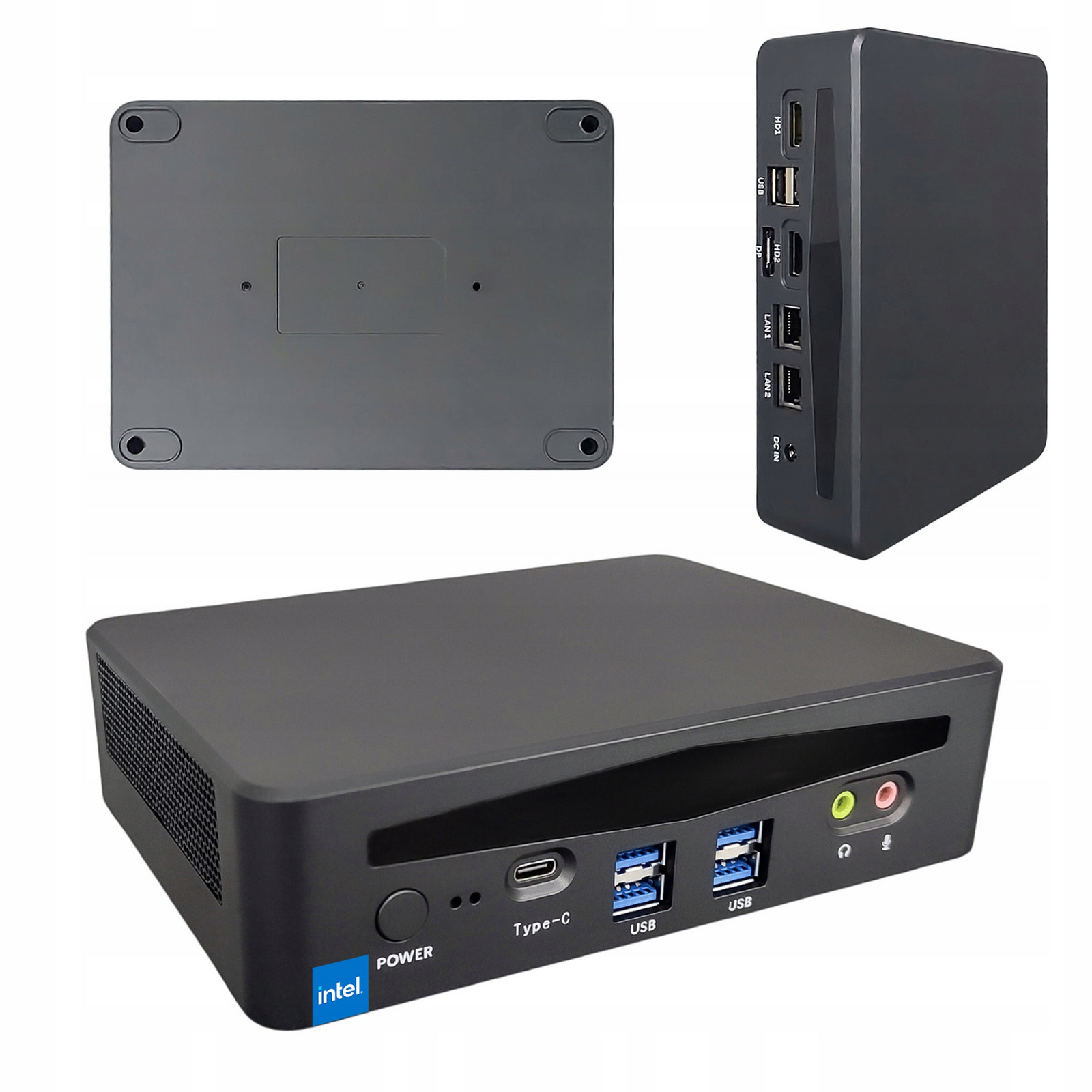 Mini počítač Ebox i5-1340P, 8GB, 256GB Ssd, Win11 Pro, WiFi, 2x Hdmi,usb-c