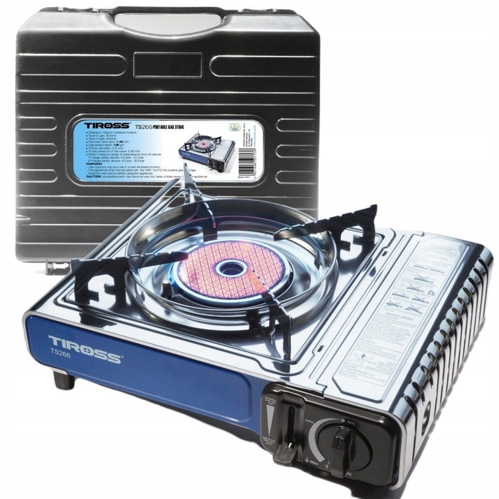 Turistický vařič Tiross TS-266 Stříbrný 1650 W