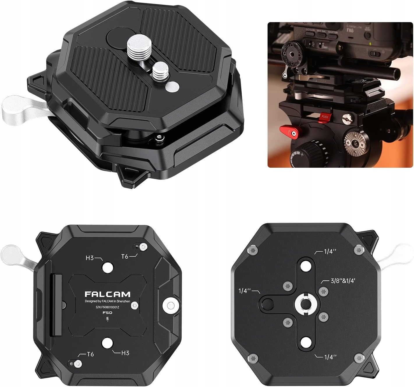 Rychlospojka Montážní Deska Falcam F50 1/4