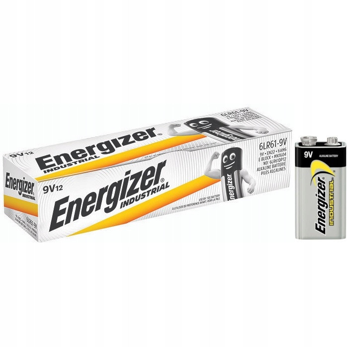 Energizer Industrial E 6LR61 9V baterie (12)