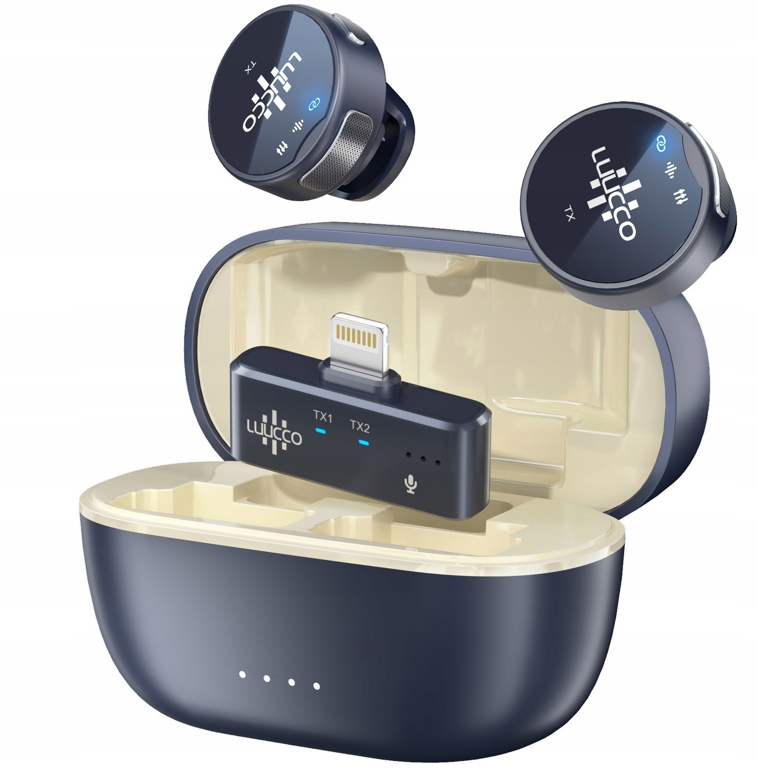 Kravatový mikrofon Bezdrátový na telefon iPhone Lightning Luucco Mini K2