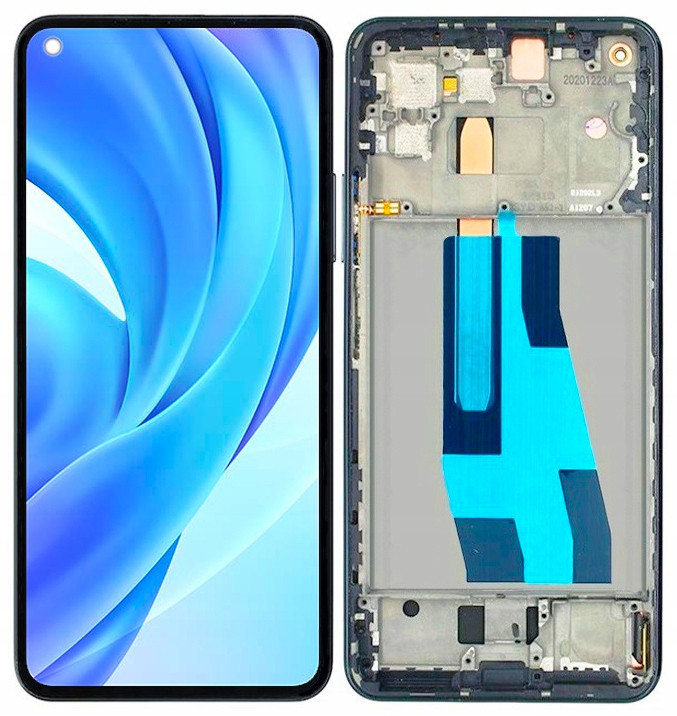 Oled displej Pro Xiaomi Mi 11 Lite LCD Obrazovka Rámeček
