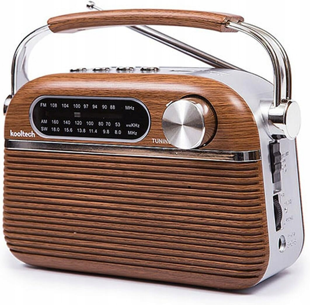 Bluetooth bateriové rádio Kooltech klasický Retro styl