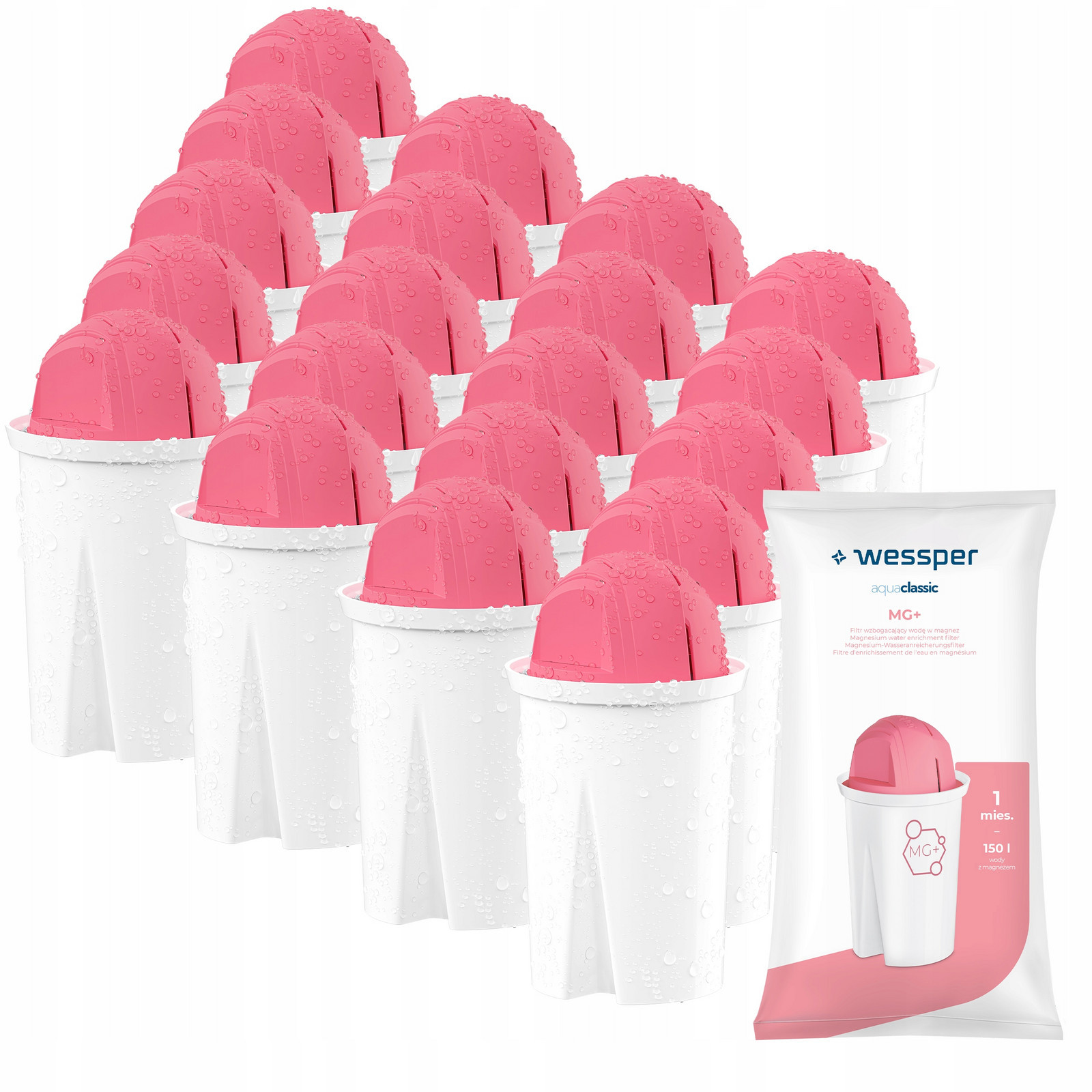 Filtr Wessper aquaclassic Mg+ pro filtrační konvici Wessper futureflow 20x