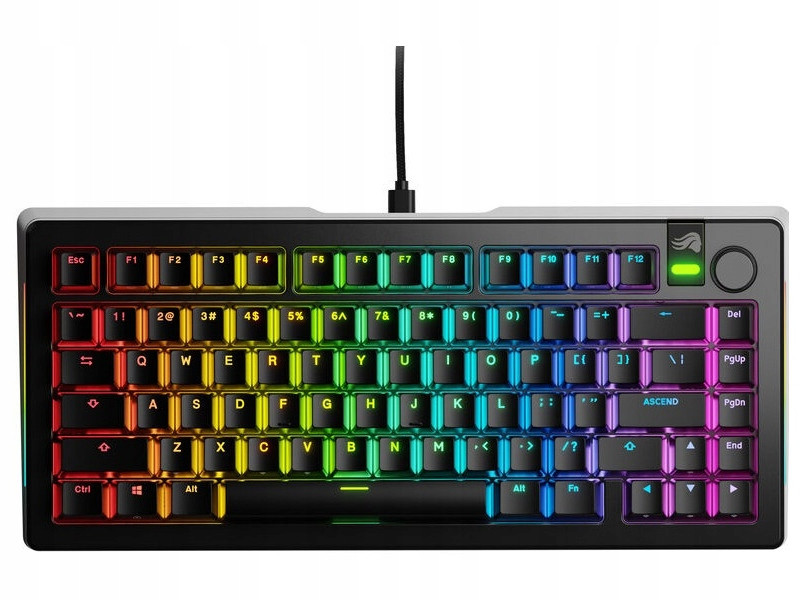 Glorious Gmmk 3 Pro 75% Custom Herní klávesnice Továrně složená, Ans