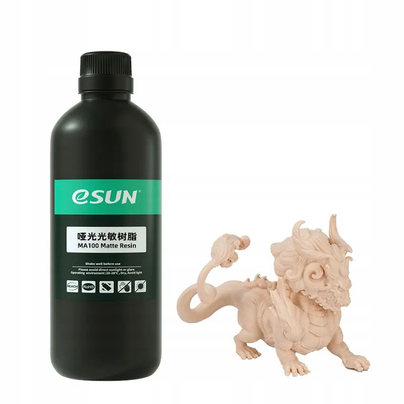 eSUN MA100 Resin 1000g eSun pryskyřice MA100 Resin White Clay Bílý jíl 1000g