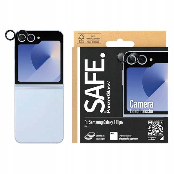 Kryt fotoaparátu Safe by PanzerGlass Samsung Galaxy Z Flip 6 s černým rámečkem