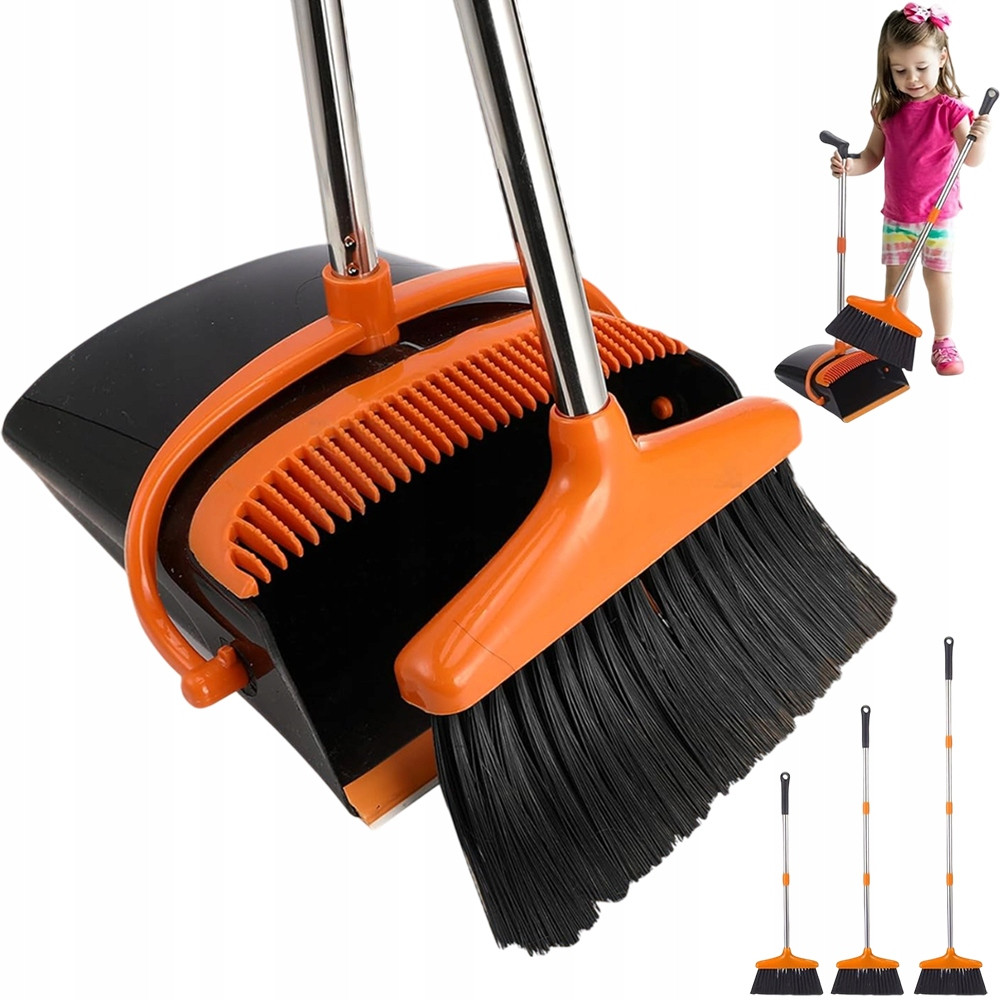 Sada Na Úklid Smetáku S Nastavitelnou Rukojetí Bez Ohýbání 122CM