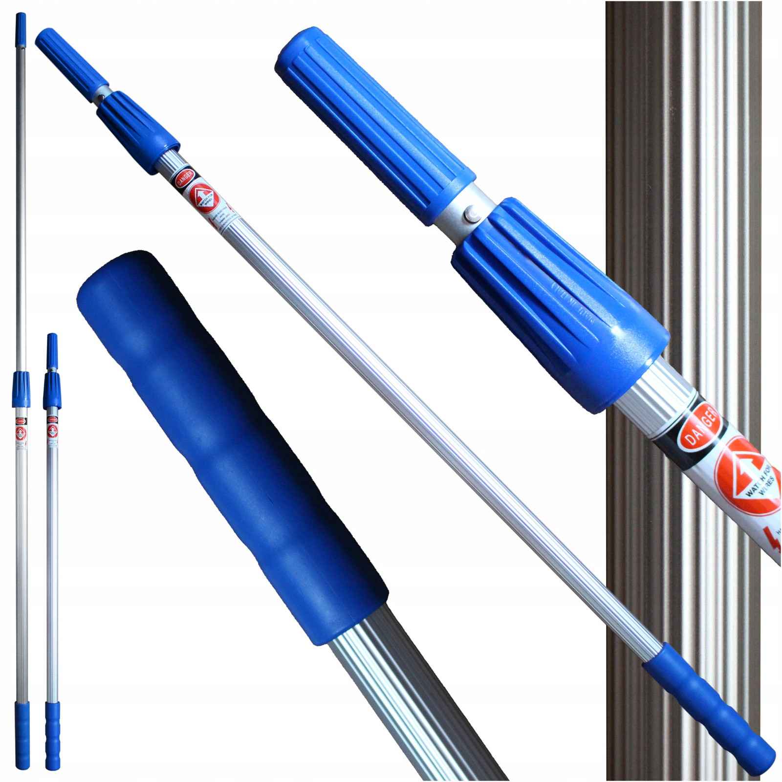 Raypath hliníková Hůl na Mopa teleskopická tyč 165cm pro Okna Podlah Mop