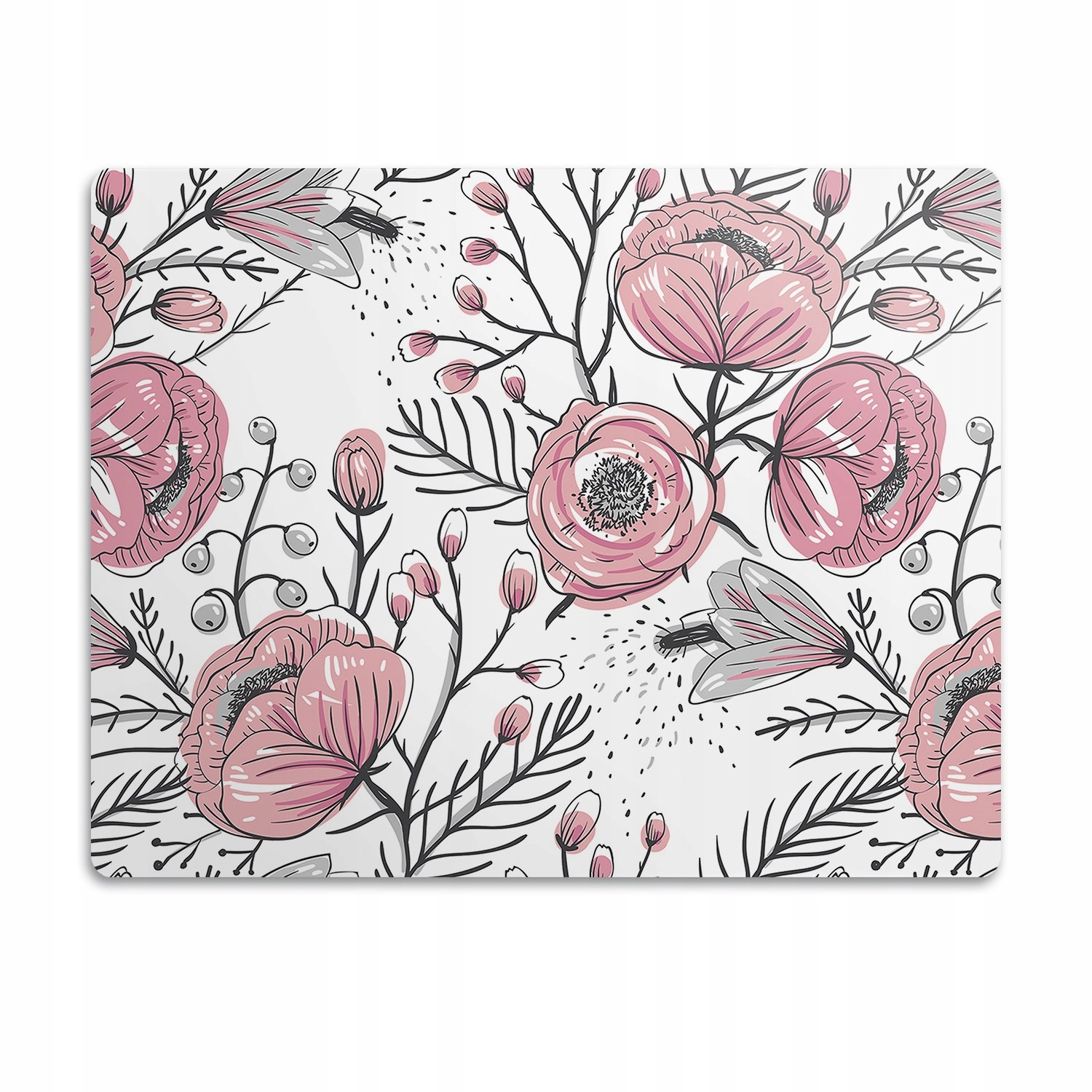 Pod misku podložka pro psa Růžové květy umění 60x40