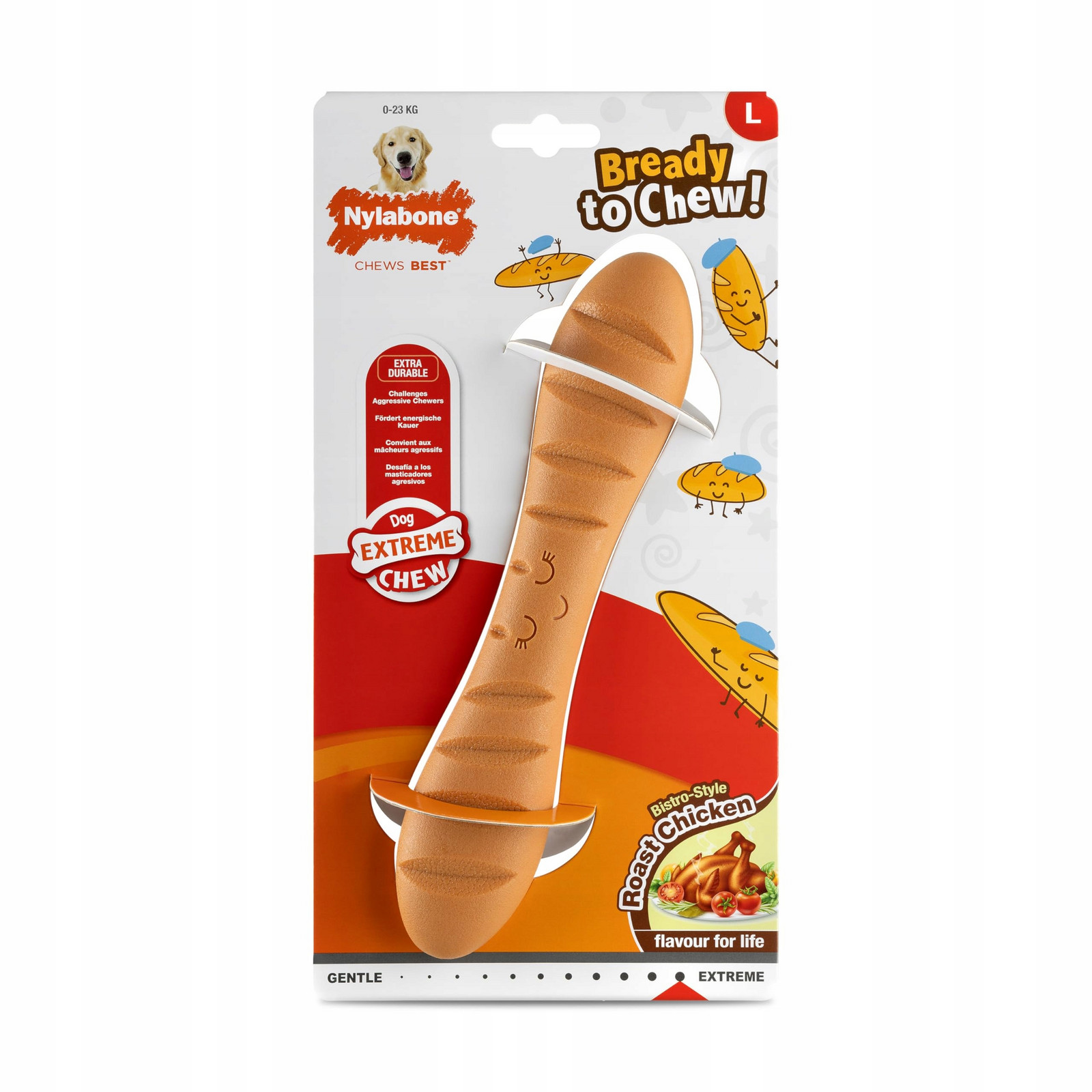 Nylabone Odolná Hračka na žvýkání Kuře pro psy do 23kg