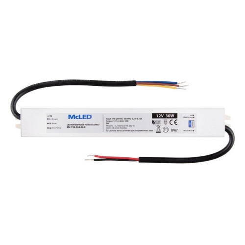 LED napájecí zdroj McLED 12VDC 2,5A 30W ML-732.104.39.0