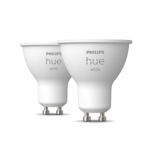 LED žárovka GU10 Philips Hue 2ks 4,2W (50W) teplá bílá (2700K) stmívatelná