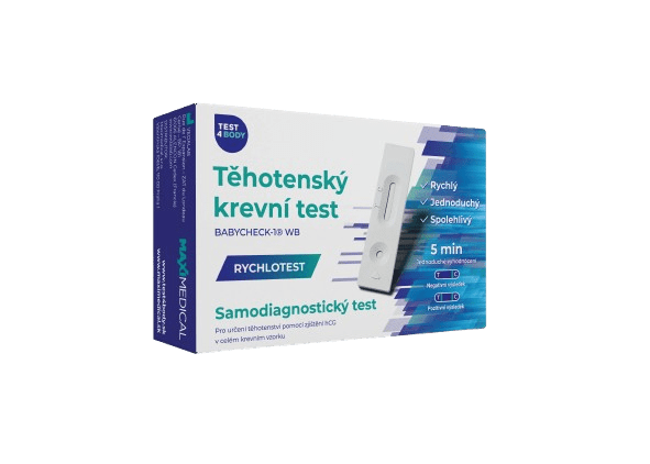 TEST4BODY Rychlotest Těhotenský krevní test