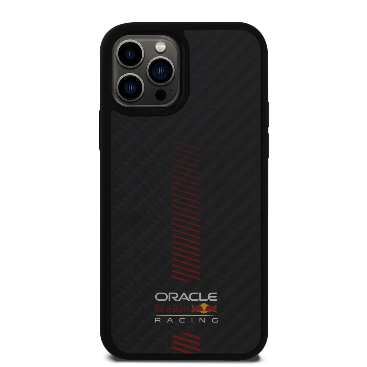 Zadní kryt Red Bull Carbon Powerbar MagSafe pro Apple iPhone 12/12 Pro, black