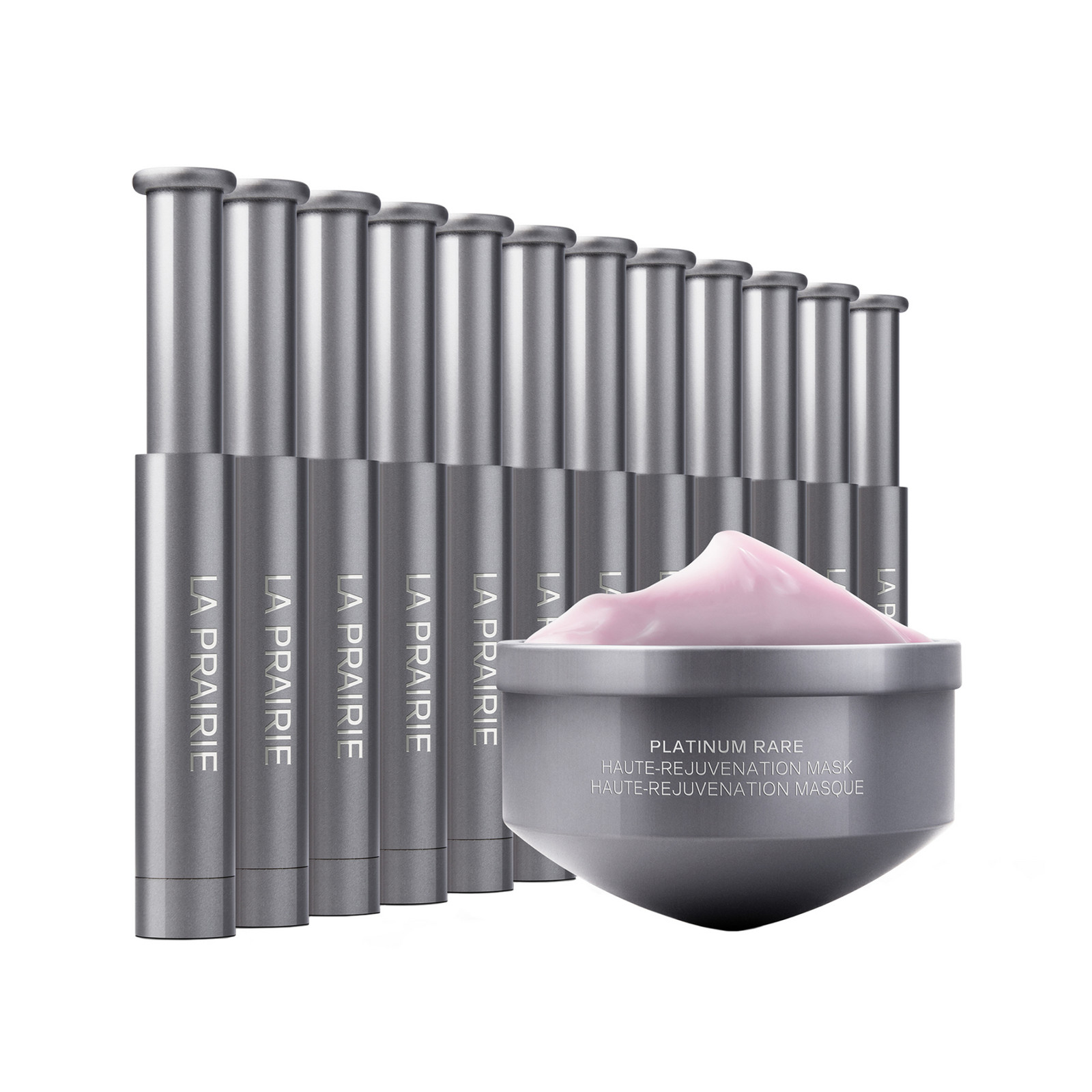 La Prairie Náhradní náplň pro noční dvoufázovou péči pro obnovu pleťových buněk Platinum Rare (Haute-Rejuvenation Mask Refill) 20 ml + 12 x 0,7 ml