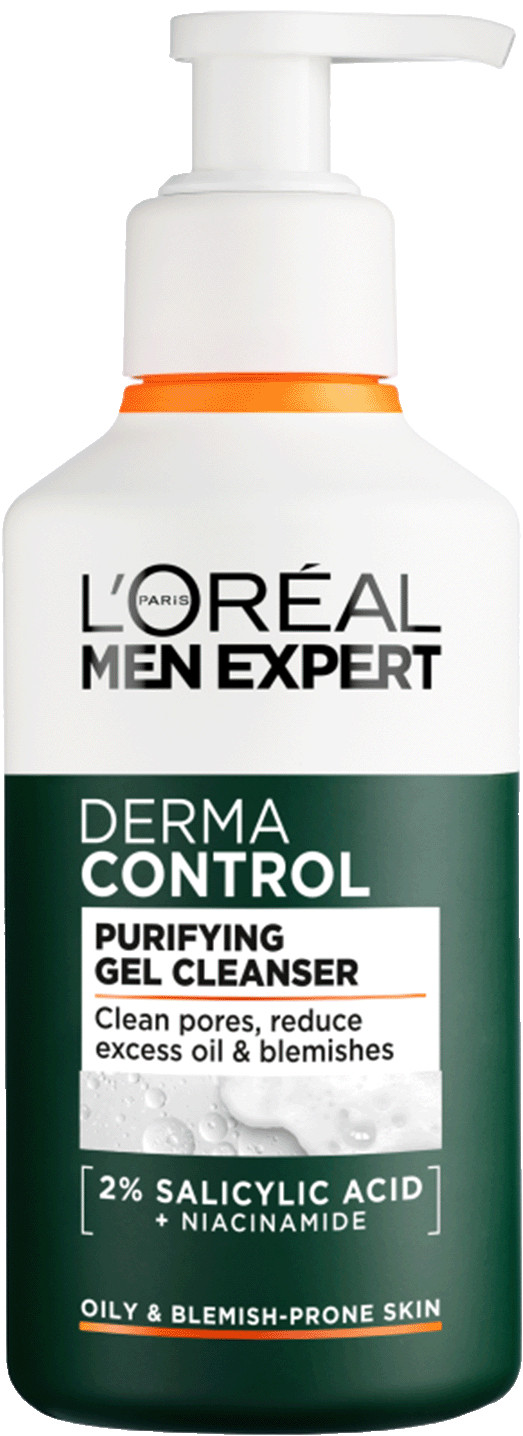 L'Oréal Paris Čisticí pleťový gel Men Expert Derma Control (Purifying Gel Cleanser) 260 ml